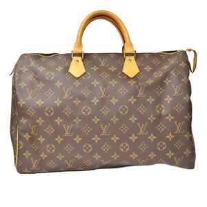 Louis Vuitton Speedy Monogram Canvas Leather Brown